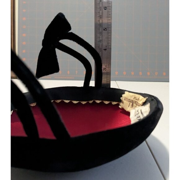 Vintage Black Velvet Hat With Bows Betmar For Frederick & Nelson Seattle - Picture 6 of 11